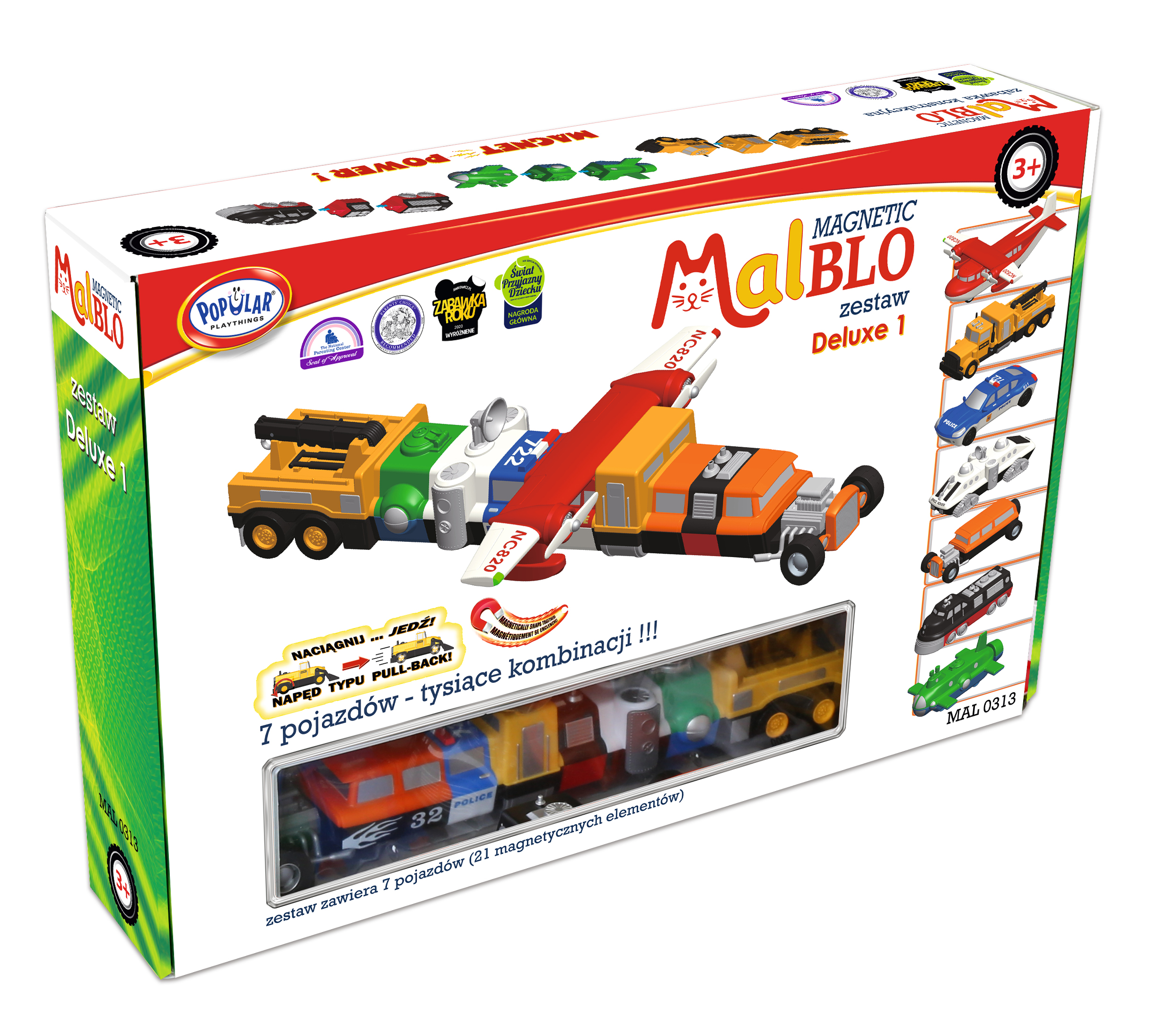 FM-60313-newBOX Magnetyczne Samochody malblo