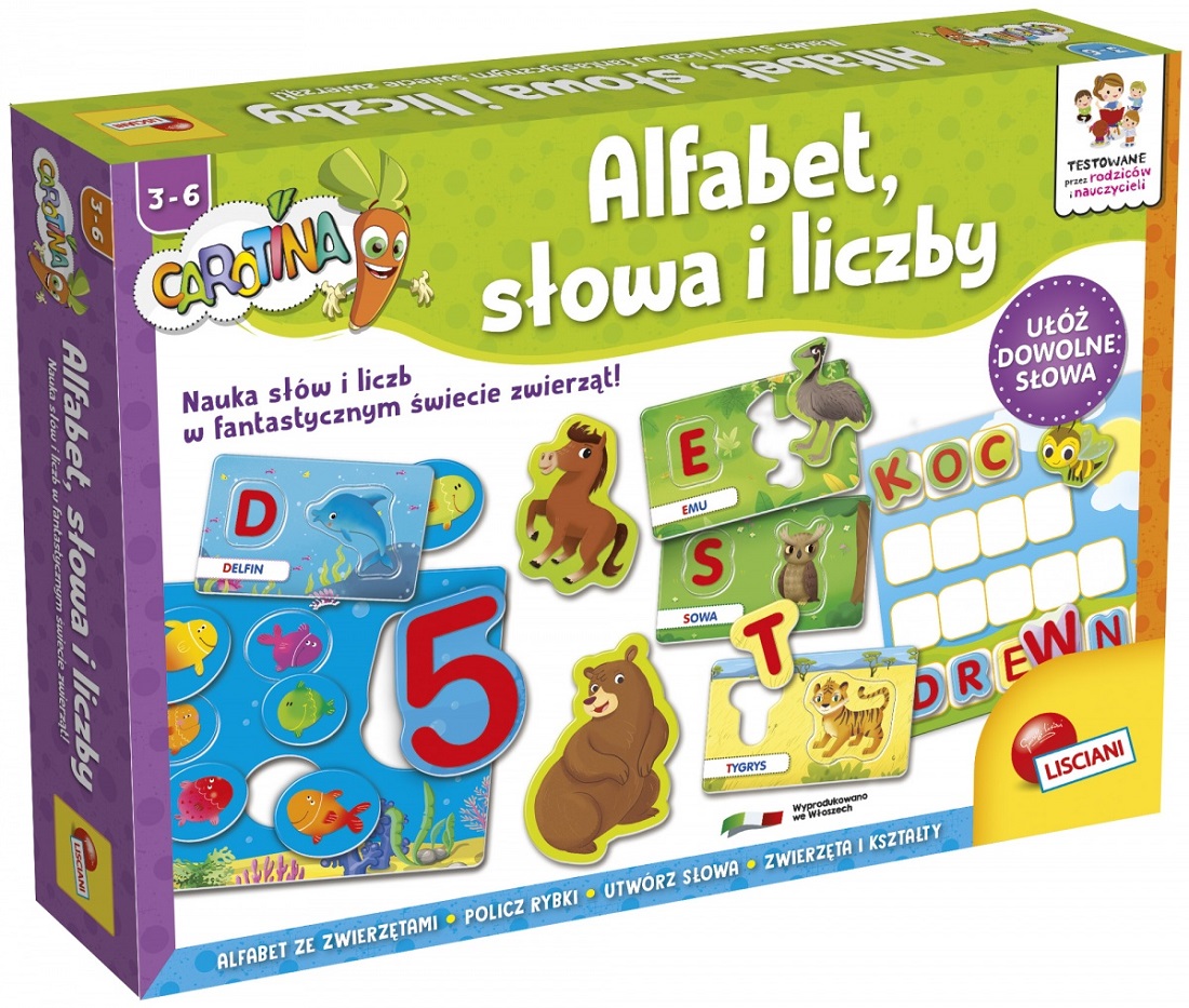 alfabet słowa Alfabet Słowa i Liczby